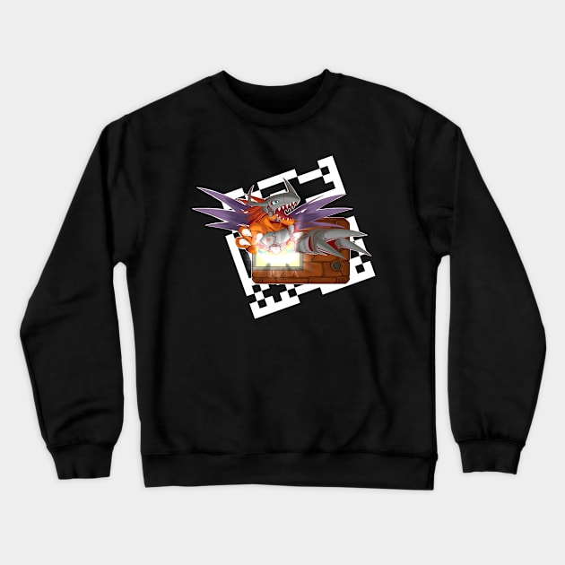 V-Pet Breakout!! MetalGreymon Crewneck Sweatshirt by RobTheGrid